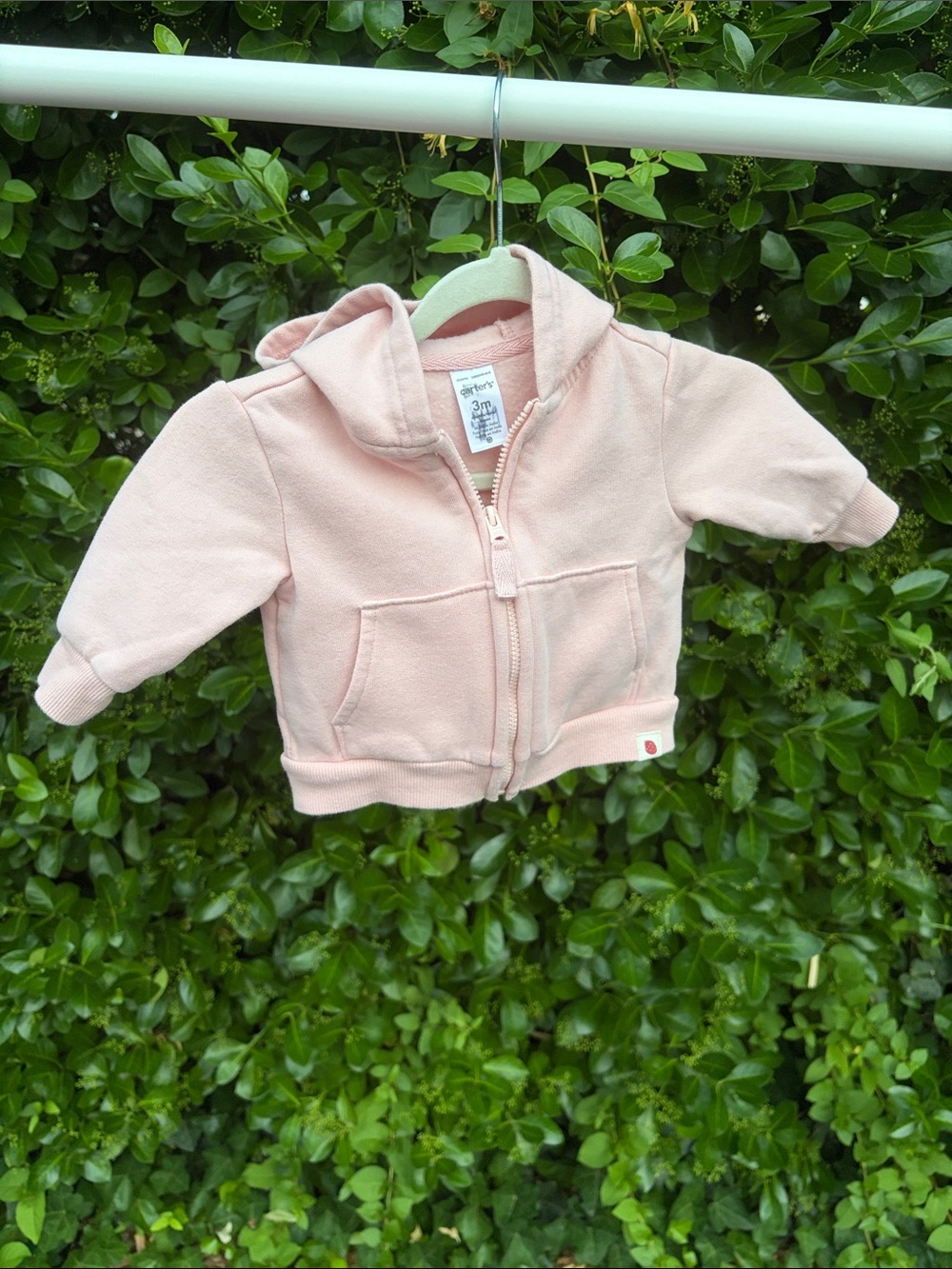 Carter's Light Pink Baby Zip Hoodie